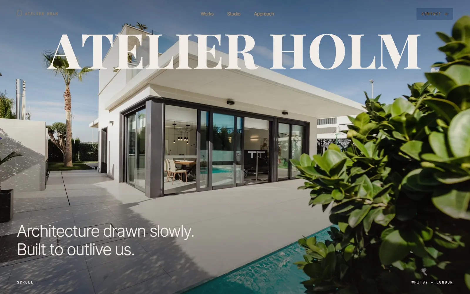 Atelier Holm — Architecture website
